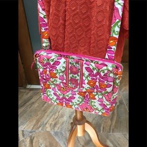 Vera Bradley Paisley Floral Small Laptop Crossbody